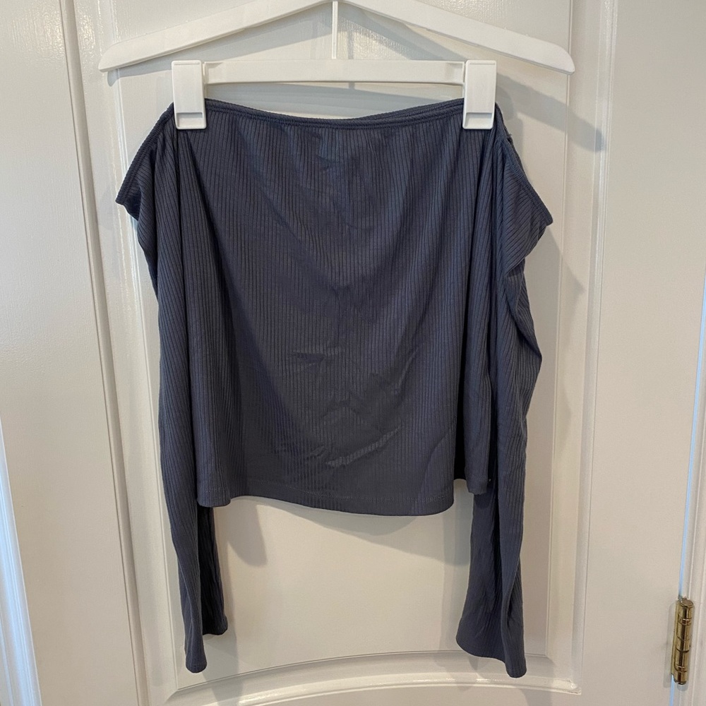 Long sleeve off the shoulder top